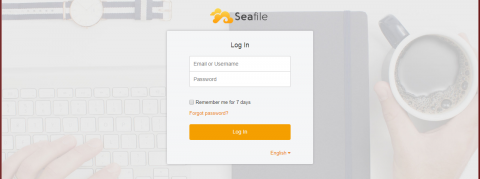Seafile login form 33Seafile login form