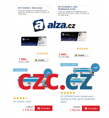 Porovnani Alza a CZC 33Porovnani Alza a CZC