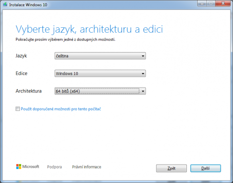 33Výběr jazyka, edice a architektury